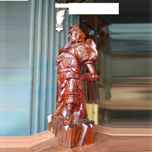 Tượng Quan Công xà cừ 1m